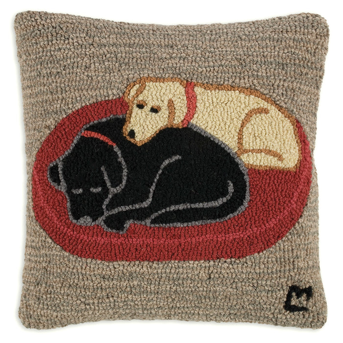 Jack and Jill - Hooked Wool Pillow