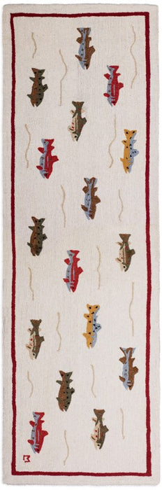 Summer Trout - Hooked Wool Rug