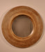 26" Beveled Discus Round Mirror with Textured Frame
