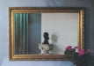 Hand-Gilded Gold Finished Leaf & Reed Mirror 57" x 39"