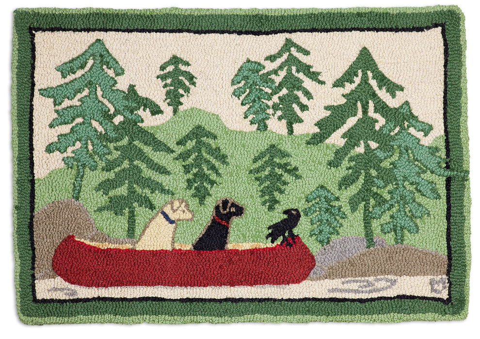 Dogs Day Out - Hooked Wool Rug