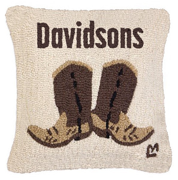 Ranch Hand Boots - Personalized Pillow