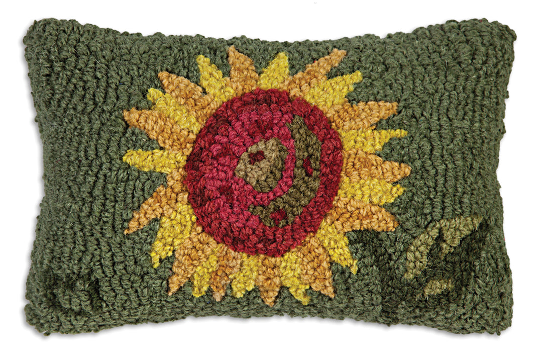 Sunflower - Hooked Wool Pillow