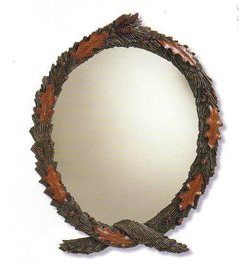 Pine and Oak Wreath Mirror