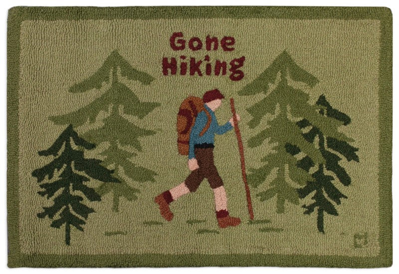 Gone Hiking - Hooked Wool Rug