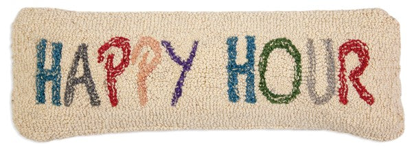 Copy of Happy Hour - Hooked Wool Pillow