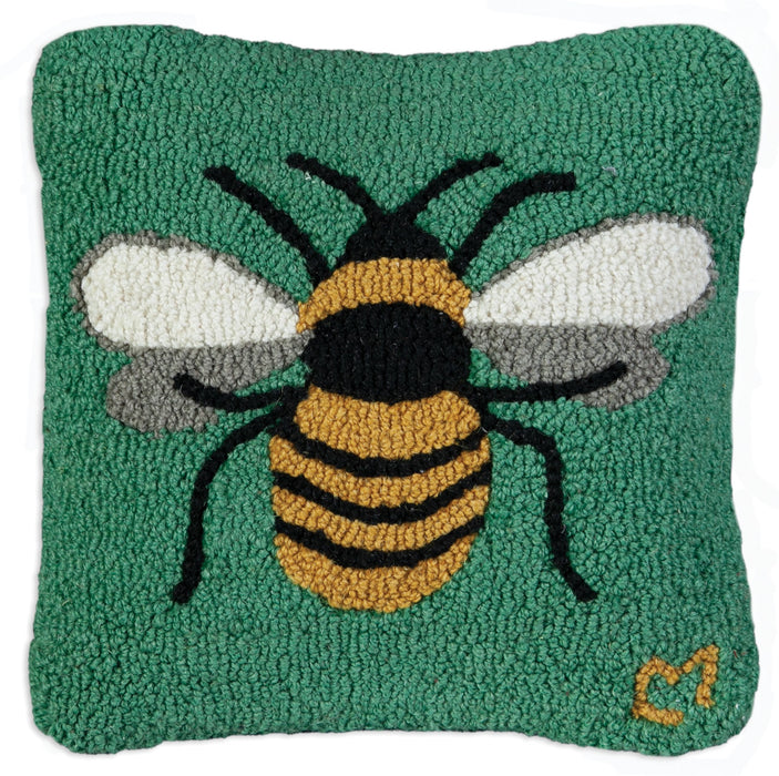 Honey Bee - Hooked Wool Pillow