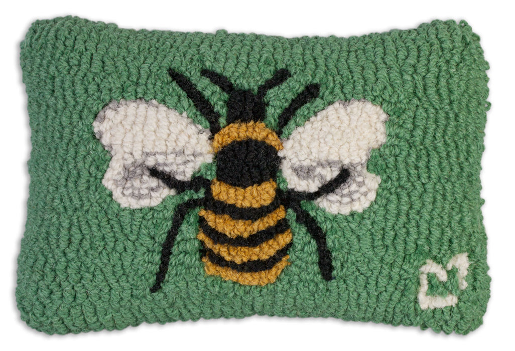 Honey Bee - Hooked Wool Pillow