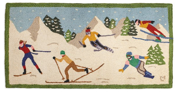 Mountain Sports New - Hooked Wool Rug
