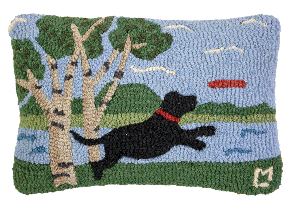 Play Day at the Park - Hooked Wool Pillow