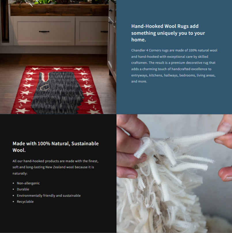 Black Pony Dreams 2' X 3' Hooked Wool Rug