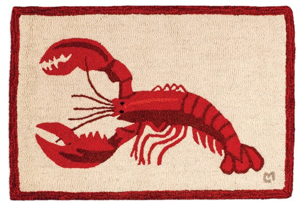 Red Lobster - Hooked Wool Rug