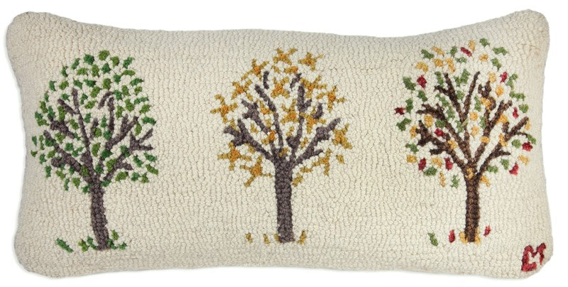 Seasons - Hooked Wool Pillow