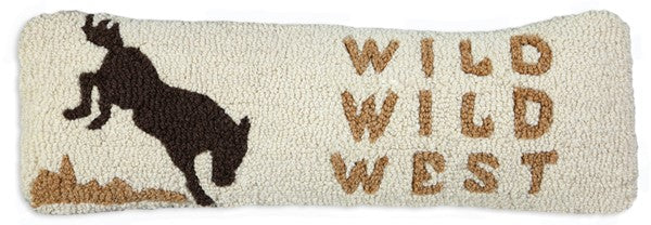 Wild Wild West - Hooked Wool Pillow