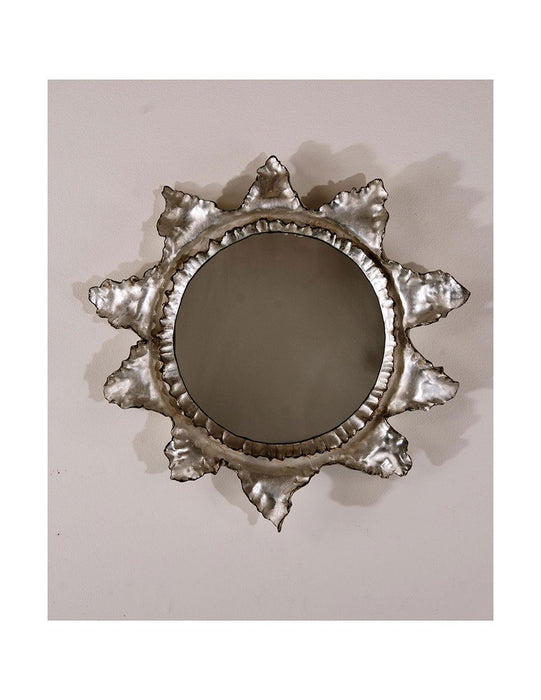 Handmade Classic Sun Ruffle Convex Mirror 21"Diameter