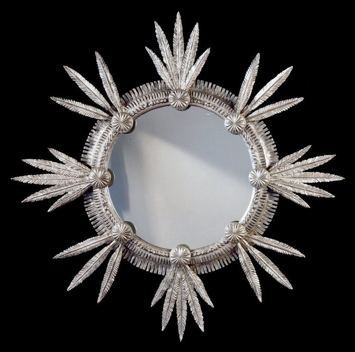 38" Leafed Featherburst Convex Mirror