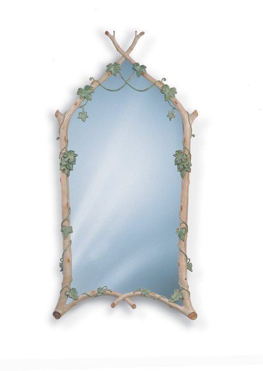 22" X 44.5" Twig & Ivy Decorative Mirror with Twig Frame