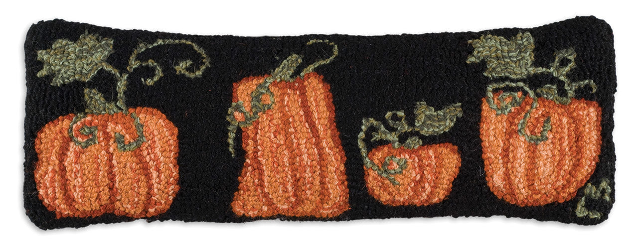 Pumpkin Patch - Hooked Wool Pillow