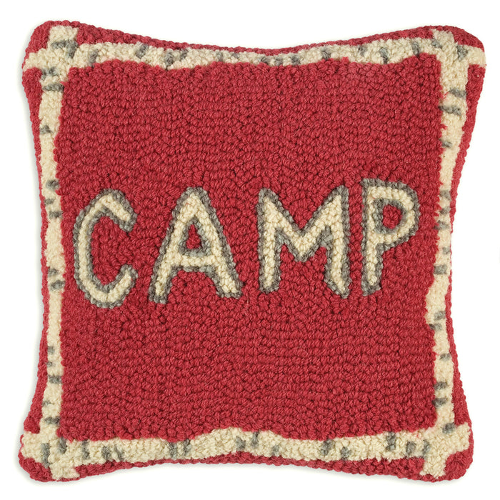 Camp - Hooked Wool Pillow