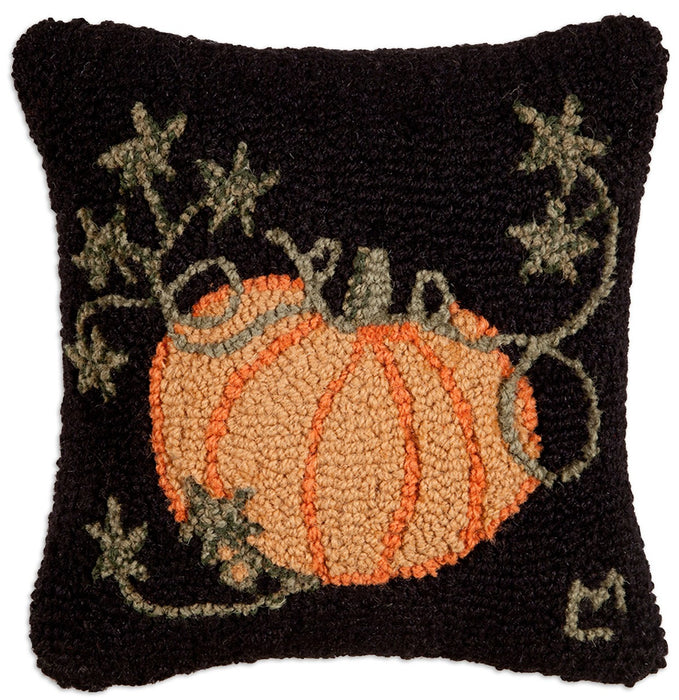 Cinderella Pumpkin - Hooked Wool Pillow