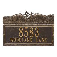 Dueling Bucks Address Plaque