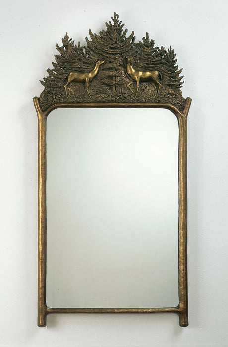 Antique Gold Deer Mirror (Large or Small)