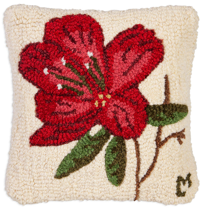 Azalea - Hooked Wool Pillow