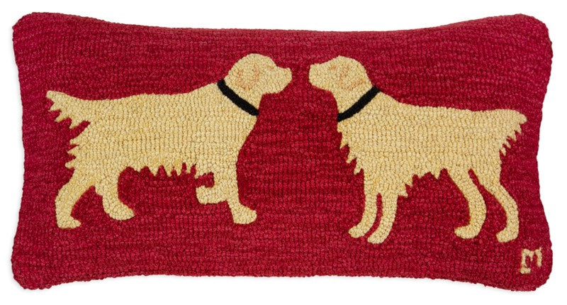 Best Friends - Hooked Wool Pillow