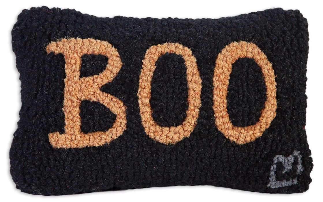 BOO - Hooked Wool Pillow