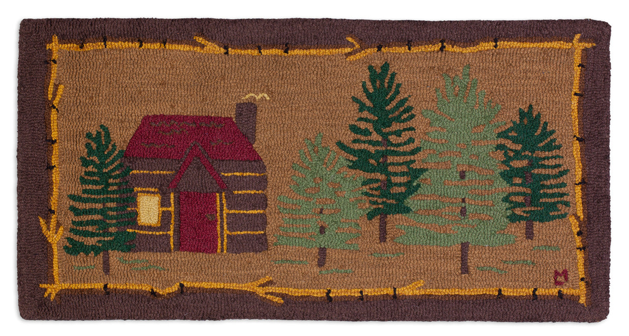 Cabin in the Woods  - Hooked Wool Rug