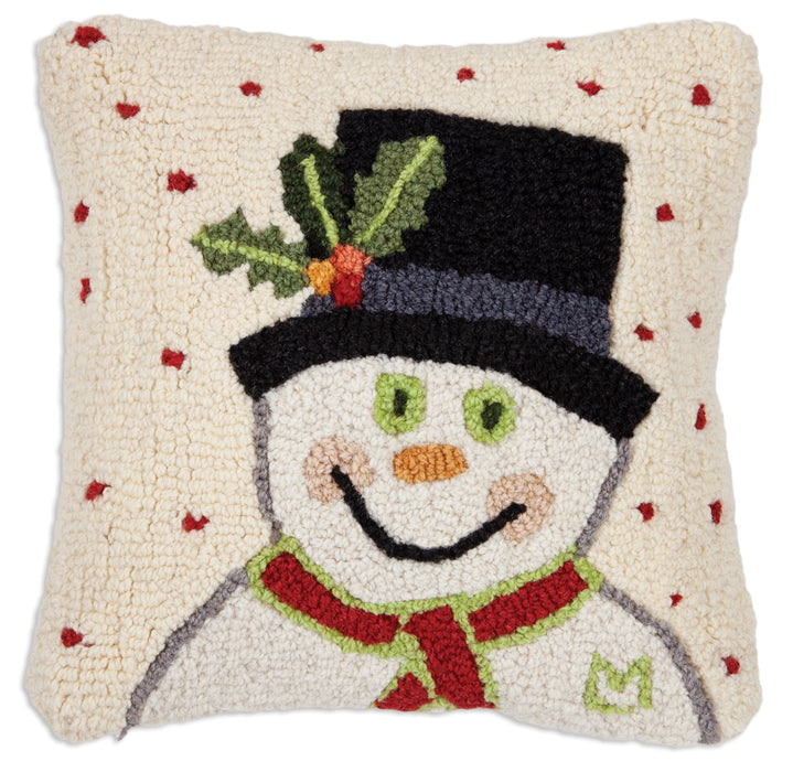 Forever Frosty - Hooked Wool Pillow