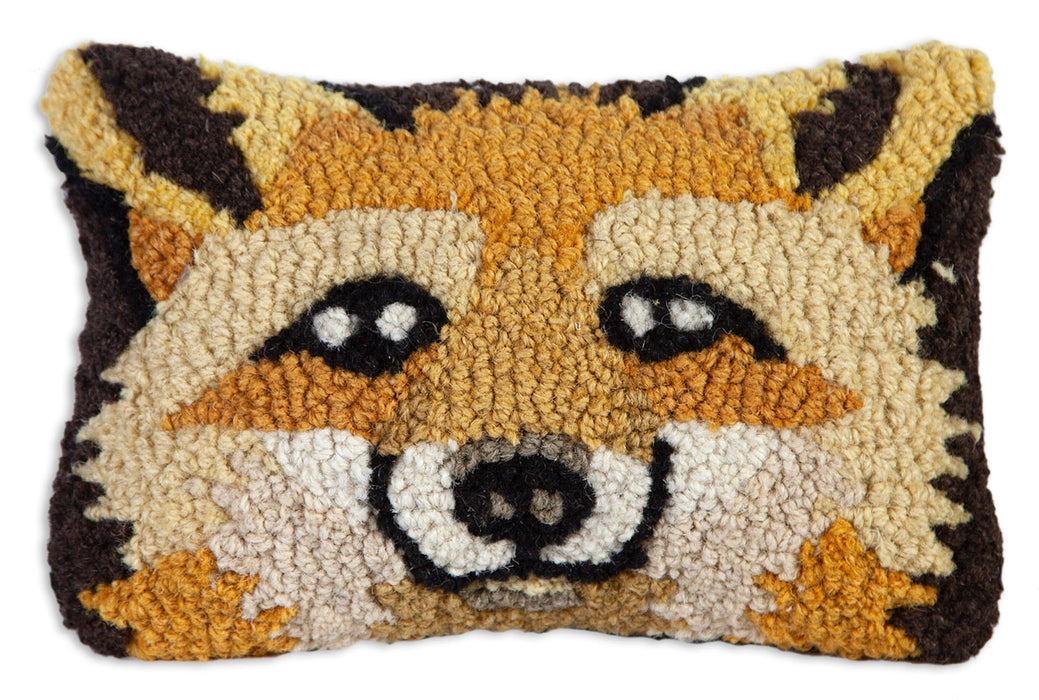 Fox - Hooked Wool Pillow