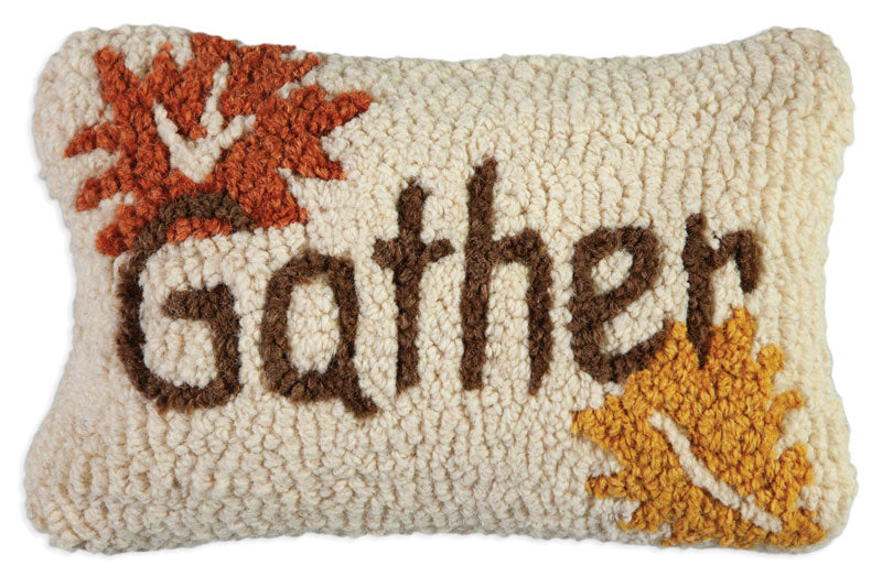 Gather - Hooked Wool Pillow