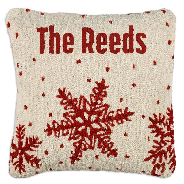 Holiday Flakes - Personalized Pillow