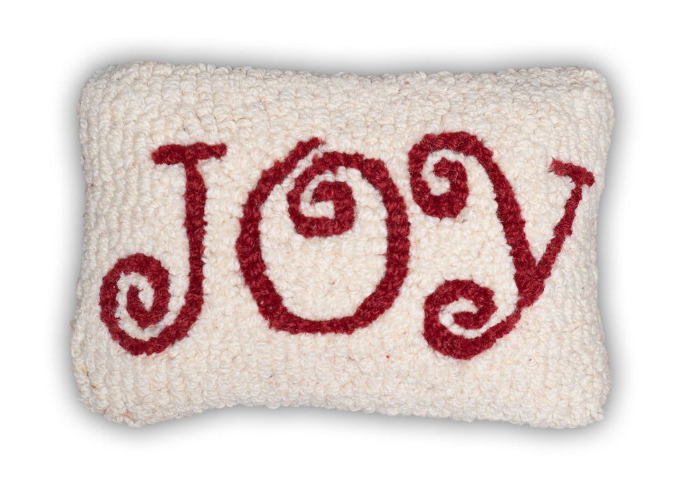 Joy - Hooked Wool Pillow