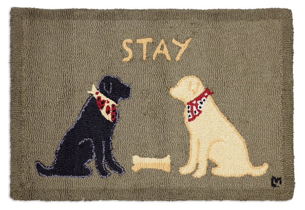 Lab Stay  - Hooked Wool Rug