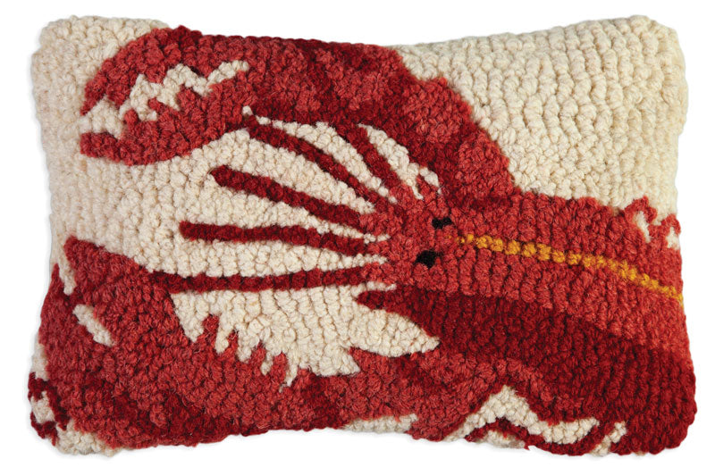 Lobster - Hooked Wool Pillow