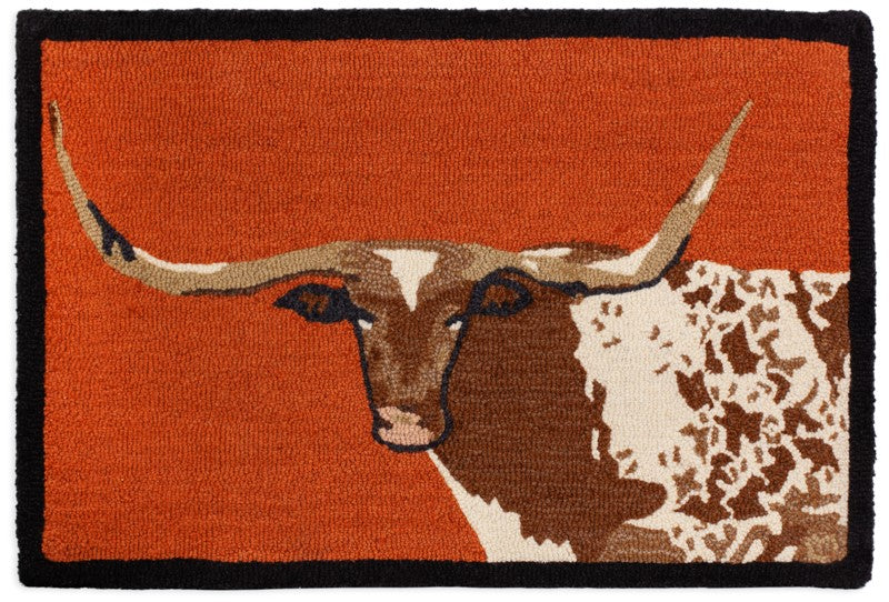 Longhorn - Hooked Wool Rug