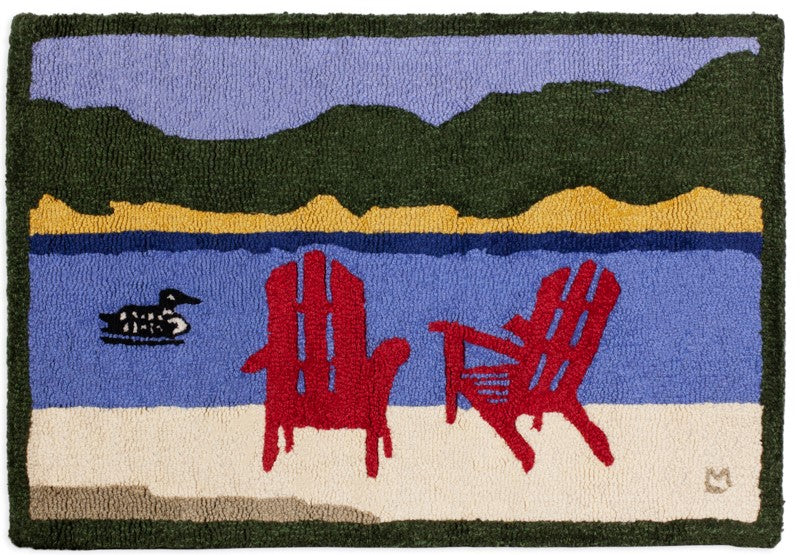 Loon Lake - Hooked Wool Rug