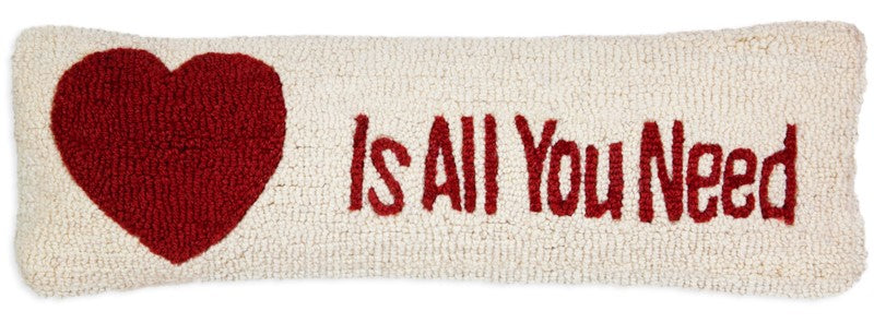 Love Is All You Need - Hooked Wool Pillow