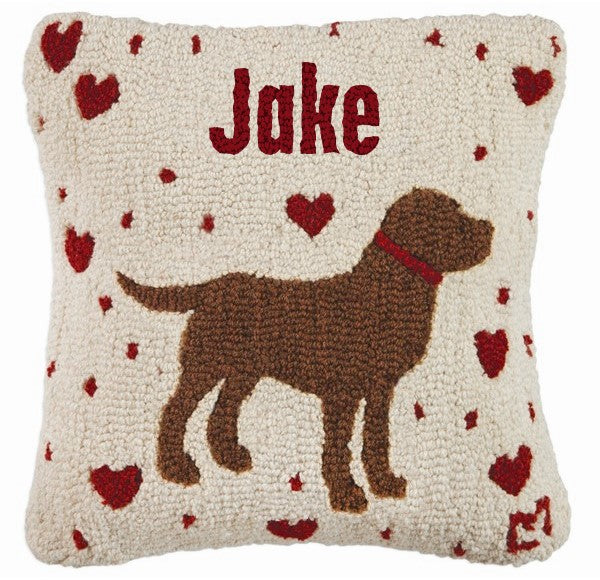 Love My Dog (Brown) - Personalized Pillow