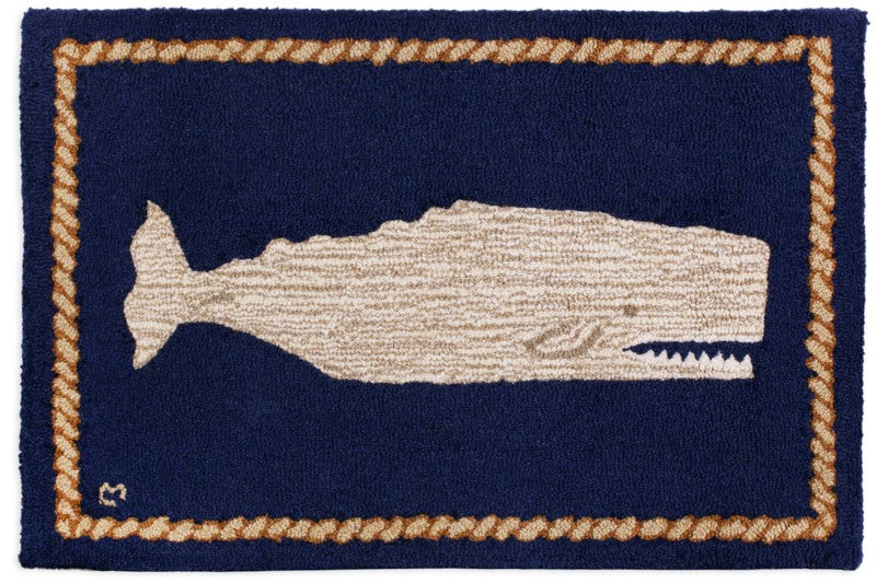Moby Dick - Hooked Wool Rug