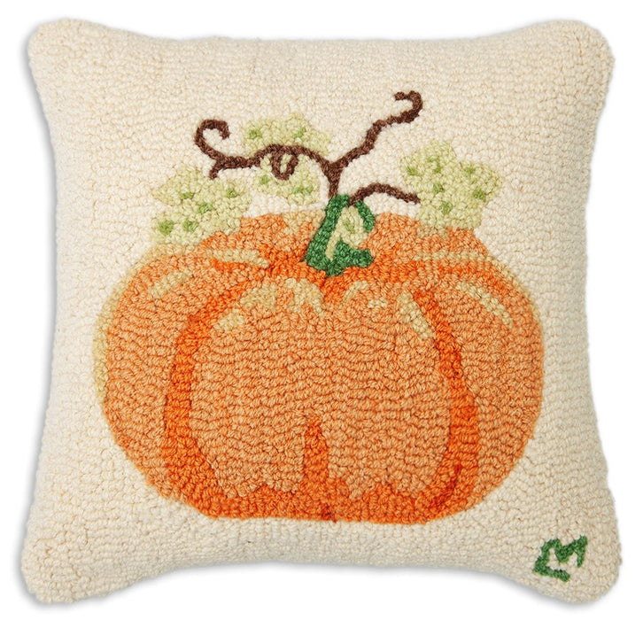 Perfect Pumpkin  - Hooked Wool Pillow