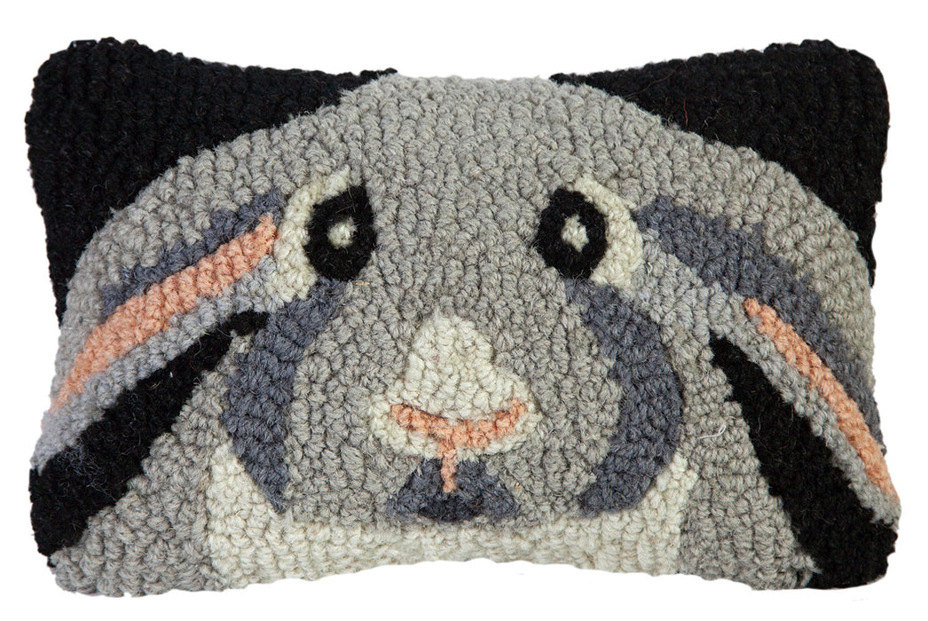 Rabbit - Hooked Wool Pillow