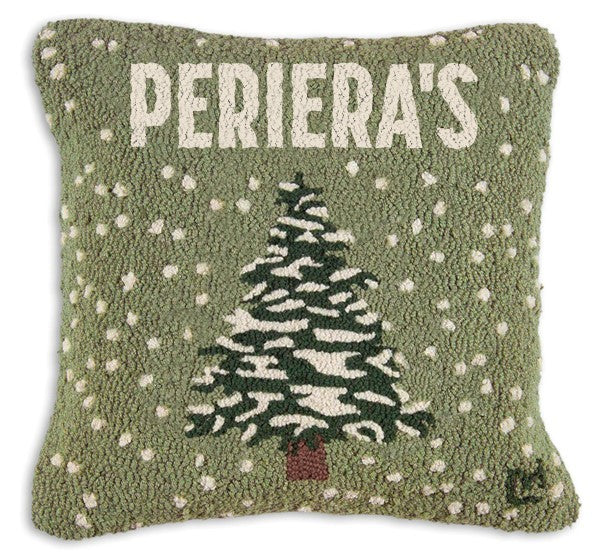 Snowy Pine - Personalized Pillow