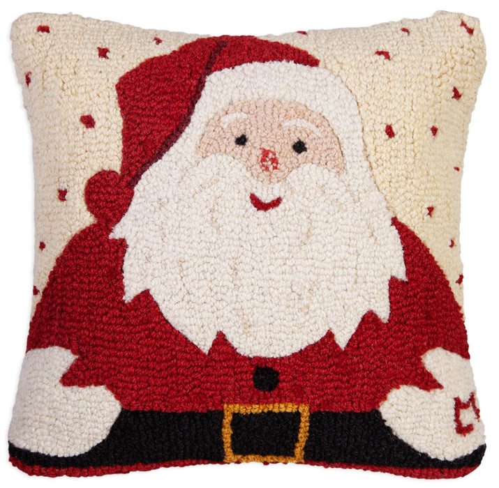 Timeless Santa - Hooked Wool Pillow