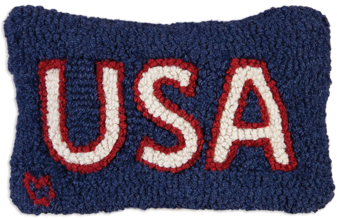 U.S.A. Proud - Hooked Wool Pillow