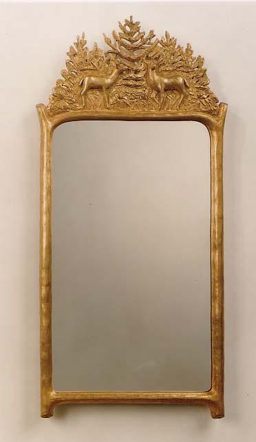 Antique Gold Deer Mirror (Large or Small)
