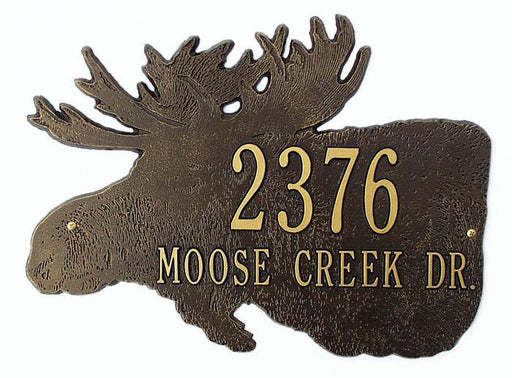 Moose Address  or Name Plaque
