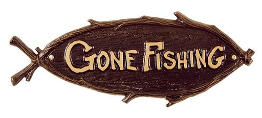 Gone Fishing Wall Sign
